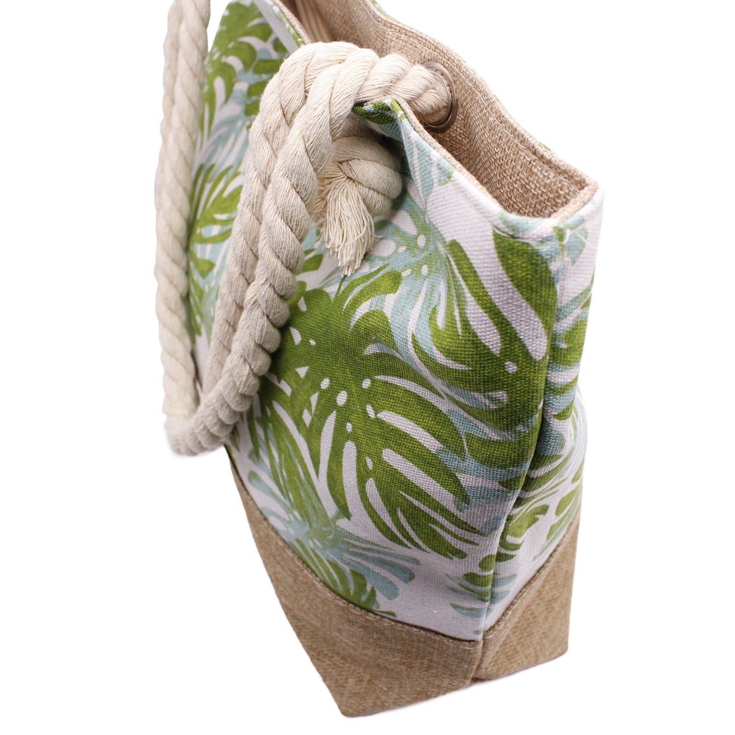 LARGE PALM LEAF BEACH BAG