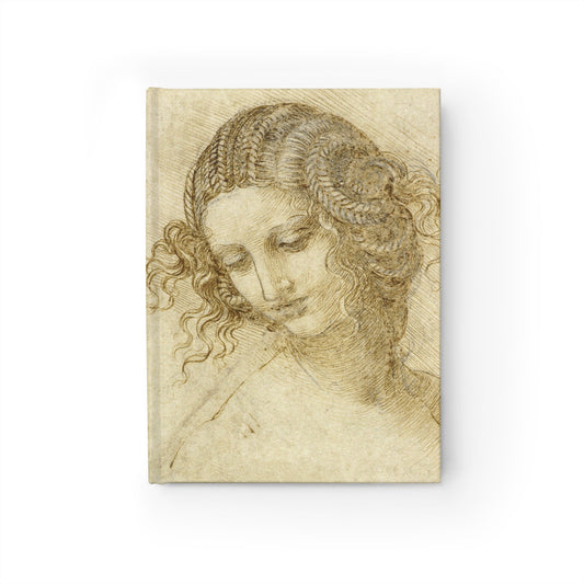 Da Vinci Head of Leda-Inspired Sketchbook - Blank Journal Notebook for Artists & Writers
